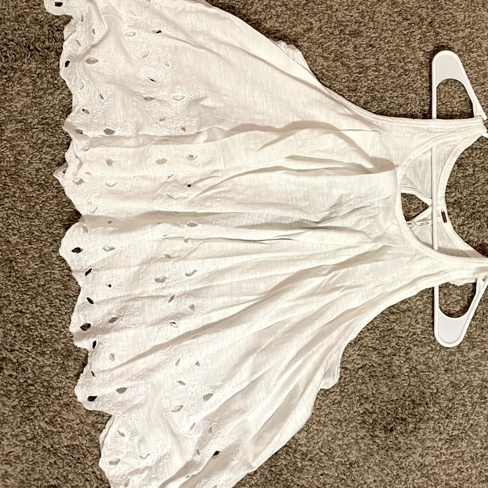 Free People Sleeveless white shirt size Medium